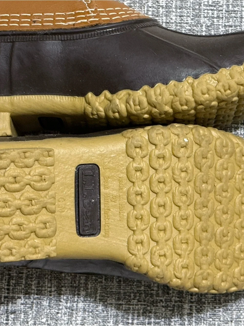 L.L. Bean Brown and Tan Women's Waterproof Duck Shoes